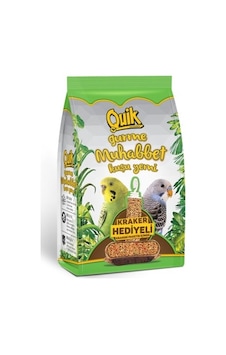 Quik Gurme Muhabbet Kuşu Yemi Krakerli 500 G Quik Gurme Muhabbet Kuşu Yemi Krakerli 500 G
