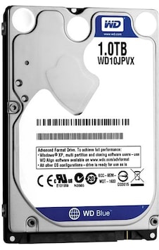 Western Digital Blue WD10JPVX 2.5" 1 TB 5400 RPM SATA 3 HDD