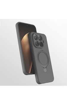Xiaomi 15t Pro Kılıf M-safe Şarj Özellikli Standlı Zore Samara Kapak Titanyum-Gri Xiaomi 15t Pro Kılıf M-safe Şarj Özellikli Standlı Zore Samara Kapak Titanyum-Gri