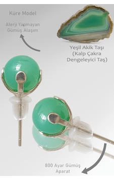 Sertifikalı Doğal Yeşil Akik Taşı Nokta Doğal Taş Küpe Çok Renkli Sertifikalı Doğal Yeşil Akik Taşı Nokta Doğal Taş Küpe Çok Renkli