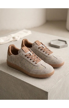 Venüs 2609922k Kadın Hakiki Deri Süet Desenli Sneaker Ayakkabı Taş Venüs 2609922k Kadın Hakiki Deri Süet Desenli Sneaker Ayakkabı Taş