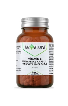 Venatura Vitamin B Kompleks 30 Kapsül Venatura Vitamin B Kompleks 30 Kapsül