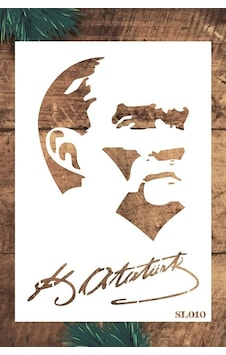 Kk Swords Stencil Tasarım Sl010 Atatürk - Dekoratif Duvar, Eşya, Fayans,kumaş Boyama Şablonları 21x30 Cm Sl01000000002 Kk Swords Stencil Tasarım Sl010 Atatürk - Dekoratif Duvar, Eşya, Fayans,kumaş Boyama Şablonları 21x30 Cm Sl01000000002