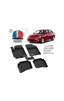 Hyundai Accent Blue 4d Araca Özel Havuzlu Kauçuk Paspas 2010 Ve-2017