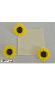 3d Baskı 3lü Ayçiçeği Magnet Seti - Dekoratif Buzdolabı Ve Not Tutucu 3d Baskı 3lü Ayçiçeği Magnet Seti - Dekoratif Buzdolabı Ve Not Tutucu