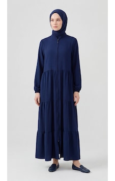 Nevayla Moda Kat Katlı Ferace - Lacivert / F0147 Nevayla Moda Kat Katlı Ferace - Lacivert / F0147