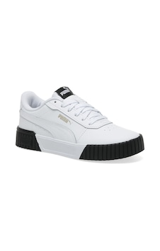 Puma Carina 2.0 White-Pum Beyaz Kadın Sneaker Beyaz - Siyah Puma Carina 2.0 White-Pum Beyaz Kadın Sneaker Beyaz - Siyah