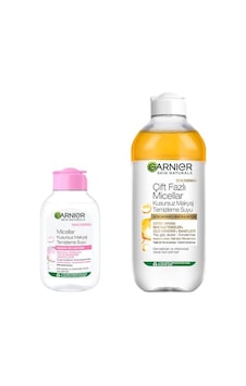 Garnier Skin Naturals Micellar Kusursuz Makyaj Temizleme Suyu 100 Ml & Çift Fazlı Micellar Kusursuz Makyaj Temizleme Suyu 400 Ml Cilt Bakım Seti Garnier Skin Naturals Micellar Kusursuz Makyaj Temizleme Suyu 100 Ml & Çift Fazlı Micellar Kusursuz Makyaj Temizleme Suyu 400 Ml Cilt Bakım Seti