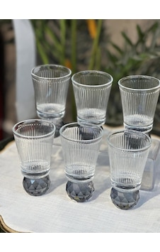 6 Lı Kristal Top Ayaklı Çizgili Kahve Yanı Su & Meşrubat & Sunum Bardağı Füme 6 Lı Kristal Top Ayaklı Çizgili Kahve Yanı Su & Meşrubat & Sunum Bardağı Füme