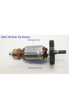 Bosch Uyumlu Tipi GKS 190 Endüvi Rotor Kollektör Bosch Uyumlu Tipi GKS 190 Endüvi Rotor Kollektör