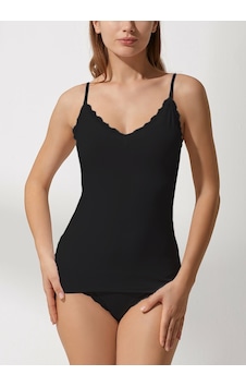 Suwen Soft Touch Lacy İnce Askılı Atlet St6830607d012 Suwen Soft Touch Lacy İnce Askılı Atlet St6830607d012