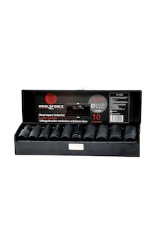 Worldforce 1/2" Darbeli Uzun Lokma Seti Metal Kutulu 10-24mm 10pc Worldforce 1/2" Darbeli Uzun Lokma Seti Metal Kutulu 10-24mm 10pc