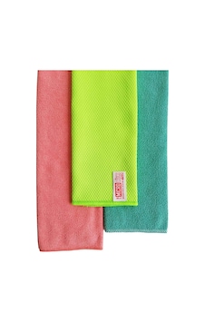 Microlüks Mikrofiber 3'lü Temizlik Bezi 2 Havlu + 1 Hamarat Bez 30cm X 34cm Belirtilmemiş