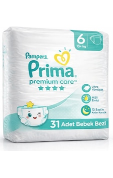 Prima Premium Care Bebek Bezi Beden:6 13 Kg + 31 Adet XL Prima Premium Care Bebek Bezi Beden:6 13 Kg + 31 Adet XL