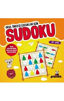 Sudoku 4 Yaş - Okul Öncesi Çocuklar İçin- Panda Sudoku 4 Yaş - Okul Öncesi Çocuklar İçin- Panda