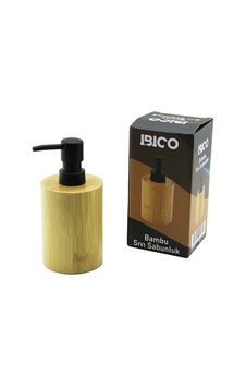Yuvarlak Ahşap Bambu Sıvı Sabunluk Siyah Plastik Pompa Çap: 8cm - Y: 11cm 5047 Çok Renkli Yuvarlak Ahşap Bambu Sıvı Sabunluk Siyah Plastik Pompa Çap: 8cm - Y: 11cm 5047 Çok Renkli