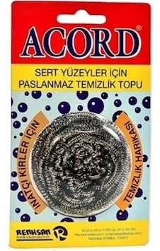 Acord Bulaşık Teli Paslanmaz Royaleks-nrx-f3001 Acord Bulaşık Teli Paslanmaz Royaleks-nrx-f3001