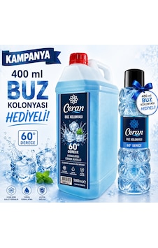 Mavi Buz Kolonyası 5 Litre 400 Ml Kolonya Hediyeli Mavi Buz Kolonyası 5 Litre 400 Ml Kolonya Hediyeli