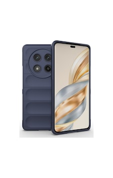 Zore Honor Magic 7 Lite Kılıf Esnek Tpu Oyuklu Arka Yüzey Tasarımlı Ogaa Etnik Silikon Kapak - Lacivert