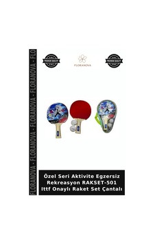 Özel Seri Aktivite Egzersiz Rekreasyon Rakset-501 Ittf Onaylı Raket Set Çantalı Çok Renkli Özel Seri Aktivite Egzersiz Rekreasyon Rakset-501 Ittf Onaylı Raket Set Çantalı Çok Renkli