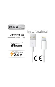 Carub Şarj Kablosu Usb İphone 1mt Uyumlu Carub Şarj Kablosu Usb İphone 1mt Uyumlu