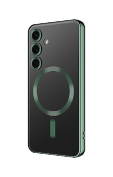 Galaxy Uyumlu S24 Fe Kılıf Kamera Korumalı M-safe Wireless Şarj Özellikli Zore Demre Kapak