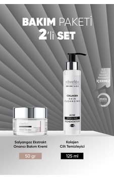 Salyangoz Ekstraktlı Onarıcı Bakım Kremi & Kolajen Cilt Temizleyici Likit Peeling Salyangoz Ekstraktlı Onarıcı Bakım Kremi & Kolajen Cilt Temizleyici Likit Peeling
