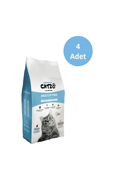 Catzo Somonlu Yetişkin Kedi Maması 4 x 1 KG Catzo Somonlu Yetişkin Kedi Maması 4 x 1 KG