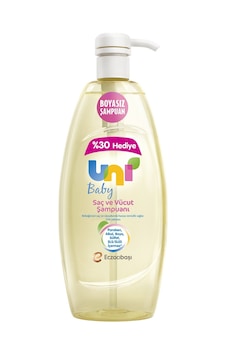 Uni Baby Boyasız Bebek Saç ve Vücut Şampuanı 900 ML