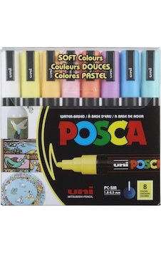 Uni Posca 3M Boyama Markörü Soft Renkler 8'li Set Uni Posca 3M Boyama Markörü Soft Renkler 8'li Set