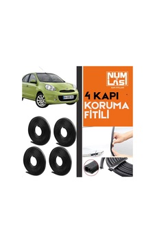 Nissan Micra 2011-2017 4 Kapı Koruma Fitili Siyah Renk Numlas-a Kalite-nm2381 Nissan Micra 2011-2017 4 Kapı Koruma Fitili Siyah Renk Numlas-a Kalite-nm2381