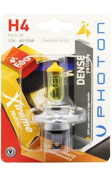 Photon H4 Xtreme Yellow Blister Limon Sarısı Far Ampulü 2 Adet Photon H4 Xtreme Yellow Blister Limon Sarısı Far Ampulü 2 Adet