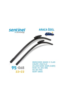 Araca Özel Silecek Takımı Muz Audi A4 2004-2008 22"+22" 55 Cm2 Ön Araca Özel Silecek Takımı Muz Audi A4 2004-2008 22"+22" 55 Cm2 Ön