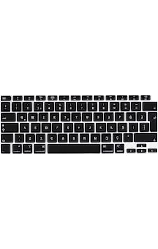 Apple Uyumlu MacBook 13.3’ Air 2020 A2337 Zore Klavye Koruyucu Silikon Ped Siyah Apple Uyumlu MacBook 13.3’ Air 2020 A2337 Zore Klavye Koruyucu Silikon Ped Siyah