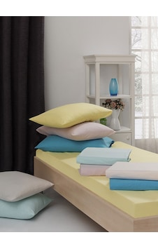 Menderes Home Lanotte Ranforce Çift Kişilik Fitted+yastık Düzboya Sarı Diğer