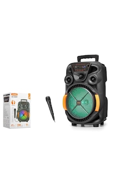 Kımıso Qs4009 Bluetooth Hoparlör Fm Radyo 8 İnç Usb Tf Aux Rgb Mikrofonlu - Siyah Kımıso Qs4009 Bluetooth Hoparlör Fm Radyo 8 İnç Usb Tf Aux Rgb Mikrofonlu - Siyah
