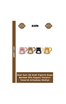 Özel Seri 3d Kedi Figürlü Kupa Bardak Ofis Kupası Yaratıcı Tasarım Arkadaşa Hediye Çok Renkli Özel Seri 3d Kedi Figürlü Kupa Bardak Ofis Kupası Yaratıcı Tasarım Arkadaşa Hediye Çok Renkli