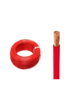 Seval H50v-k 2.5-kr , Kırmızı 2.5mm² 1-damar/çok Telli 1mt Nyaf Kablo 1 M