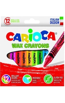 Carioca Wax Crayons Yıkanabilir Pastel Boya Kalemi 12'Li N11.4202