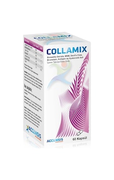 Accensis Pharma Collamix Kolajen ve Hyalüronik Asit İçeren Takviye Edici Gıda 60 Kapsül﻿