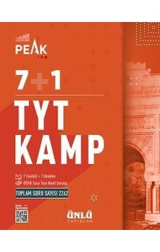 Tyt Kamp Kitabı 7+1 Best Peak Serisi - Ünlü Tyt Kamp Kitabı 7+1 Best Peak Serisi - Ünlü