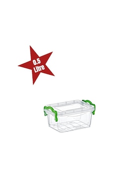 Mini Saklama Kutusu 0.5 Litre Çok Renkli Mini Saklama Kutusu 0.5 Litre Çok Renkli
