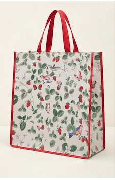 My Balli Store Cath Kidston Çilek Desenli Çok Amaçlı Alışveriş Çantası Kırmızı