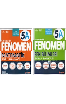 Fenomen 5.sınıf 5a Matematik Soru Bankası+fenomen 5.sınıf 5a Fen Bilimleri Soru Bankası 2 Kitap Fenomen 5.sınıf 5a Matematik Soru Bankası+fenomen 5.sınıf 5a Fen Bilimleri Soru Bankası 2 Kitap