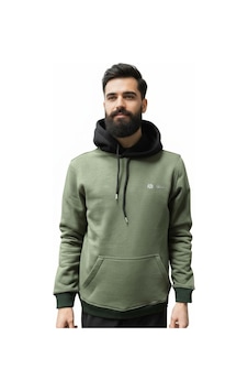 Nikbin Kapşonlu Sweatshirt Haki