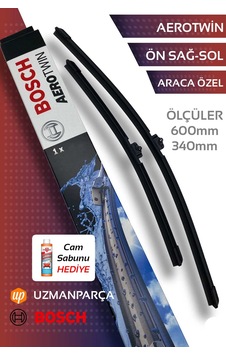 Bosch 3397007299 600 Mm + 340 Mm Muz Tipi Aerotwin Ön Silecek Seti Bosch 3397007299 600 Mm + 340 Mm Muz Tipi Aerotwin Ön Silecek Seti