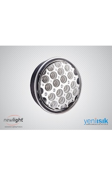 Newlight Otobüs Arka Sinyal Lambası Beyaz Cam Sarı Işık Ledli