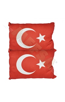 Point Araba Ortopedik Boyun Yastığı Oto Boyun Yastığı Türk Bayrağ