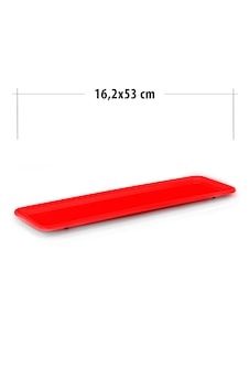 Uzun Kayık Servis Tabağı 53 Cm 2 Adet Kırmızı Uzun Kayık Servis Tabağı 53 Cm 2 Adet Kırmızı