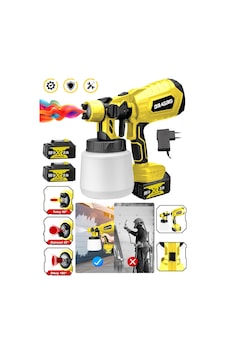 Dragro DRG-BYA999 999 Vf Sarı 20 Ah Çift Akülü Boya Tabancası Dragro DRG-BYA999 999 Vf Sarı 20 Ah Çift Akülü Boya Tabancası
